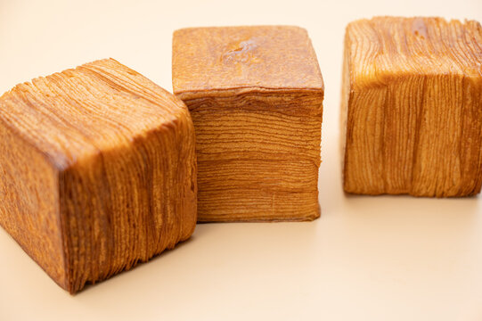 Croissant, square bread, breakfast bread, layered bread, butter bread