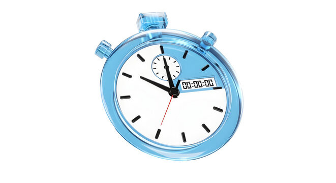 shiny blue stopwatch with clear face and second hand — ideal for timers, time trials, speed challenges, countdowns, performance tracking, and quick-action indicators.

