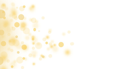 Abstract yellow and orange flowing glittery bokeh effect png background design