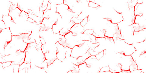 Vibrant red crackle lightning texture png design