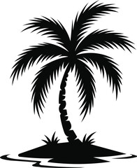 Palm tree vector 