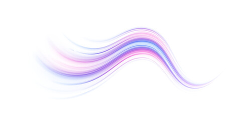 Futuristic neon lines twist and stretch across dark digital space. Glowing streaks flow rapidly along each line. The overall effect conveys high-speed energy. Vector illustration. PNG
