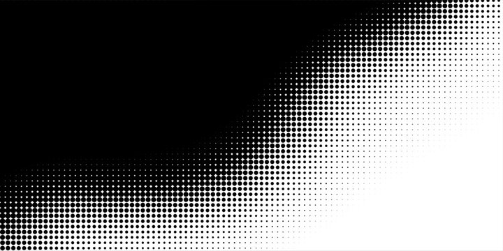Wave halftone pattern. Halftone dots background. Vector