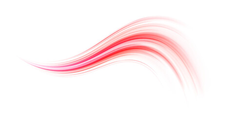 Neon speed lines streak across a dark background. Glowing trails follow each line dynamically. The high-speed motion creates a futuristic energy effect. Vector illustration. PNG