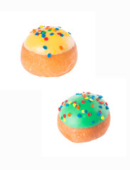 donut with tasty toppings and flavor