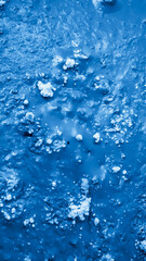 old wall painted blue color. background or textura