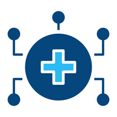 ai healthcare vector icon