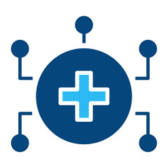 ai healthcare vector icon