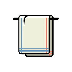 Paper towel holder icon on White Background Vector Art Illustration on white background.