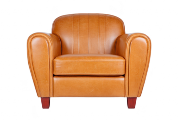 Leather armchair brown comfortable modern single seat living room furniture home interior relaxation stylish classic wood leg soft elegant cozy luxury upholstery seat decor contemporary vintage