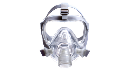 Comfortable full face CPAP mask for sleep apnea therapy and respiratory health solutions with secure straps