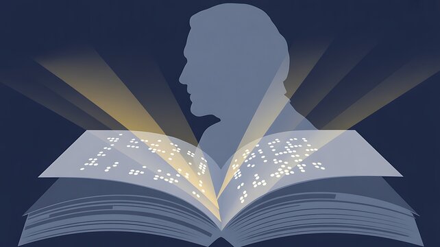 Open Book with Silhouette Concept