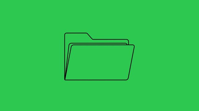 Navigating the digital landscape an animated folder icon guides you through data management and exploration against a