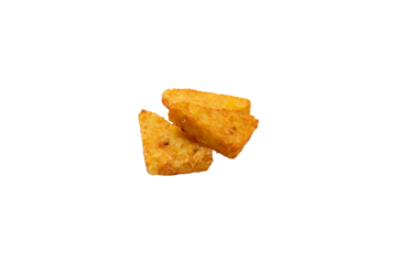 Hash brown. Transparent.