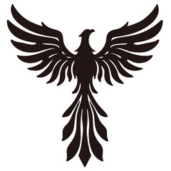silhouette of a phoenix