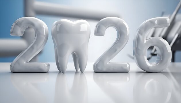 Happy New Year 2026 Dental Theme