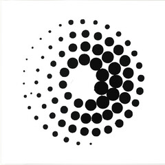 Abstract black and white dots seamless retro pattern design vector illustration texture backdrop