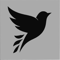 Flying peace dove vector illustration, a symbol of freedom, hope, and love