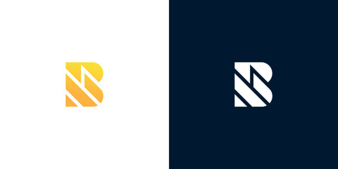 Bold Initial B Letter Logo Design Geometric & Modern Branding for Business