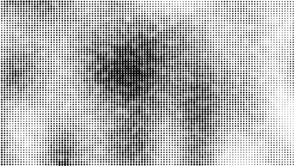 Halftone black dot background. Abstract halftone dots pattern with texture. Dotted gradient.