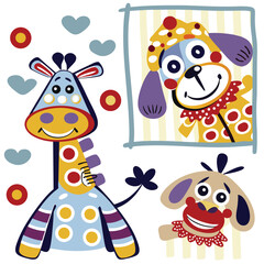 Naklejka premium cute cartoon illustration Artwork