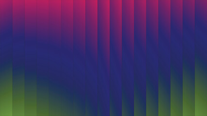 Abstract background with vertical magenta blue and green gradient stripe pattern