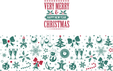 Christmas and New Year Banner