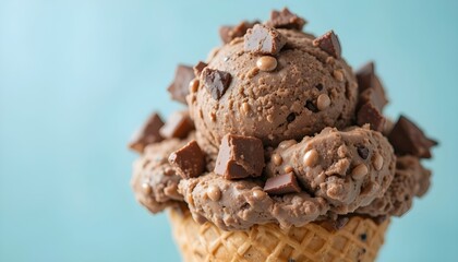 chocolate ice cream cone