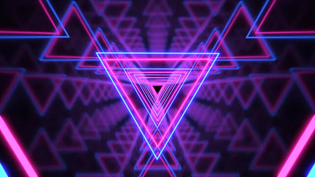 Slow Motion VJ Loop - Neon Cyber Room - Cyan & Magenta - 4K 20sec 50% Futuristic neon room with pulsing lights for lo-fi, DJ/VJ, club visuals, YouTube, meditation. Seamless, royalty free, no text/peop