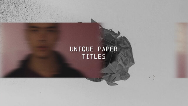 Unique Paper Titles