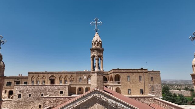 Mor Gabriel Monastery Drone Video, Midyat Mardin, Turkiye (Turkey)