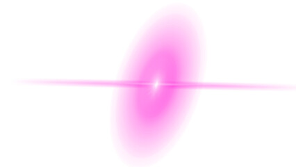 Vibrant pink optical flare effect creating a dazzling light streak, perfect for enhancing digital designs with an energetic glow and abstract lens burst