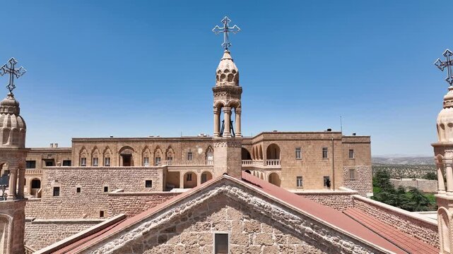 Mor Gabriel Monastery Drone Video, Midyat Mardin, Turkiye (Turkey)