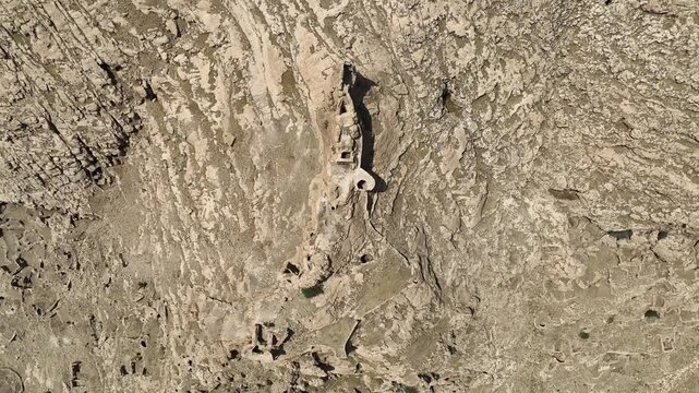 Abandoned Old Villages in the Mardin City Drone Photo, Mardin T&uuml;rkiye (Turkey)