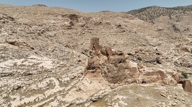 Abandoned Old Villages in the Mardin City Drone Photo, Mardin T&uuml;rkiye (Turkey)