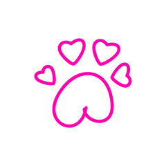 Heart Line Handdrawn Set