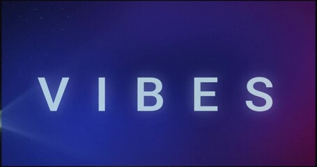 Left light pulse starting VIBES pulsing center, nebula sweeping and stars twinkling for title mood