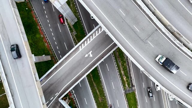 Spaghetti junction in Petaling Jaya near Kuala Lumpur, Malaysia