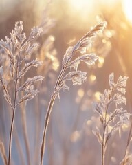 Obraz premium grass in the morning sun