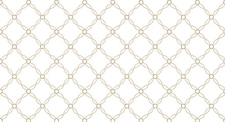 Naklejka premium Elegant golden geometric pattern with intricate lines and circles creating a luxurious and sophisticated design isolated on white background