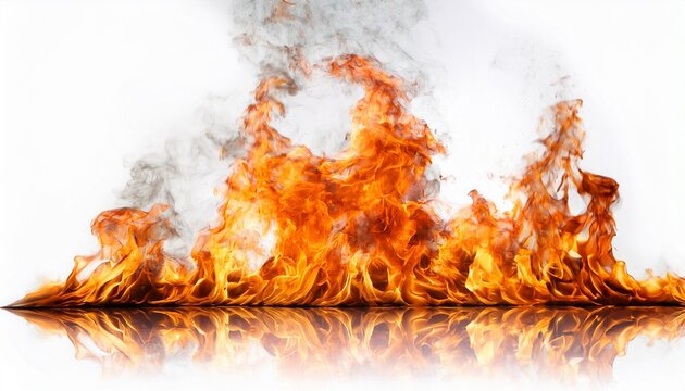 fire isolated on white background