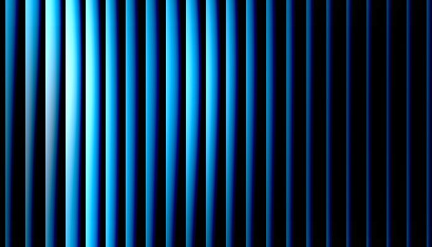 Bright blue vertical bar pattern fading to black on right