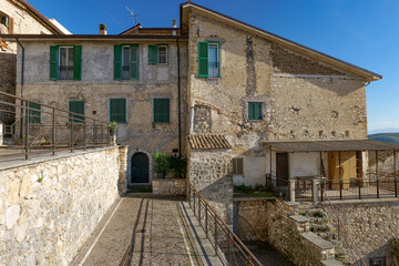 Old houses in Arce, a medieval town in the province of Frosinone, Italy.