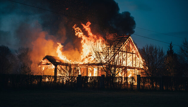 火事の風景