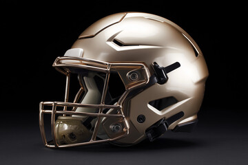 Fototapeta premium Visor-equipped American football helmet designed for optimal safety and protection during high-impact play