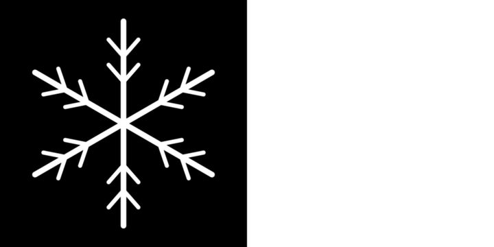 Vector illustrations set. snowflakes icon, snow or snowflake winter symbol set vector art illustration isolated on transparent png. Variations. Christmas Logo. Xmas Sign. Snowflake different icons. - Powered by Adobe