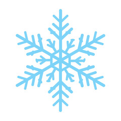 Winter snow icon holidays. Symbol of frosty whether and happy divider Vector illustration. Crayon hand drawn snow flake collection. Set blue snowflake icons collection isolated on white background.