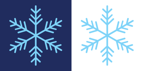 snowflakes icon, snow or snowflake winter symbol set vector art illustration isolated on transparent png. Symbol of frosty whether and happy divider Vector illustration. Snowflake different icons.