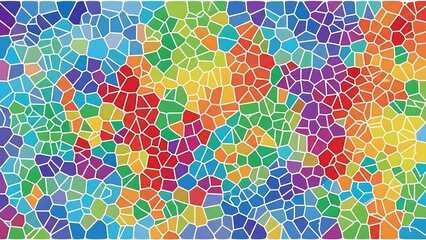 Vibrant Mosaic of Abstract Shapes - A Colorful and Dynamic Background.