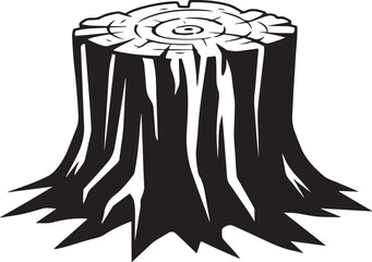 A beautiful vector design of a tree trunk